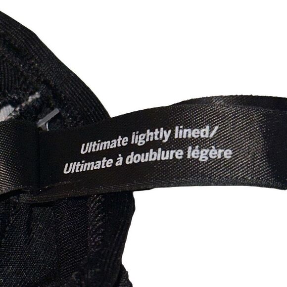 PINK Victoria's Secret Black Strappy Bra W/ Removable pads Ladies XS - Picture 7 of 11